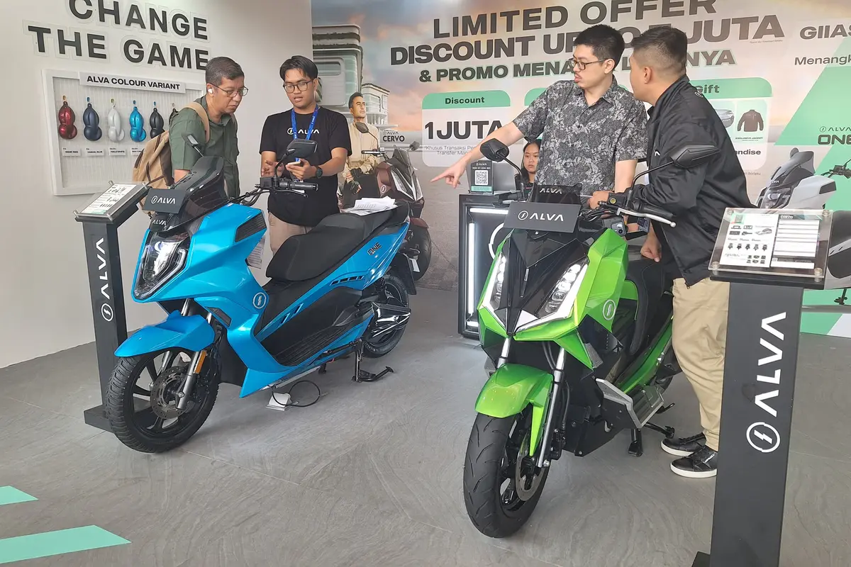 Motor Listrik Alva Cervo dan Alva One di GIIAS 2023