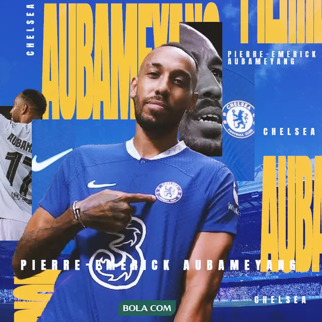 Chelsea - Ilustrasi Pierre-Emerick Aubameyang