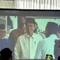 Presiden Jokowi menghadiri silaturahmi Ramadan bersama para ketum parpol koalisi pemerintah di Kantor DPP PAN, Jakarta Selatan. (Liputan6.com/Nanda Perdana Putra)