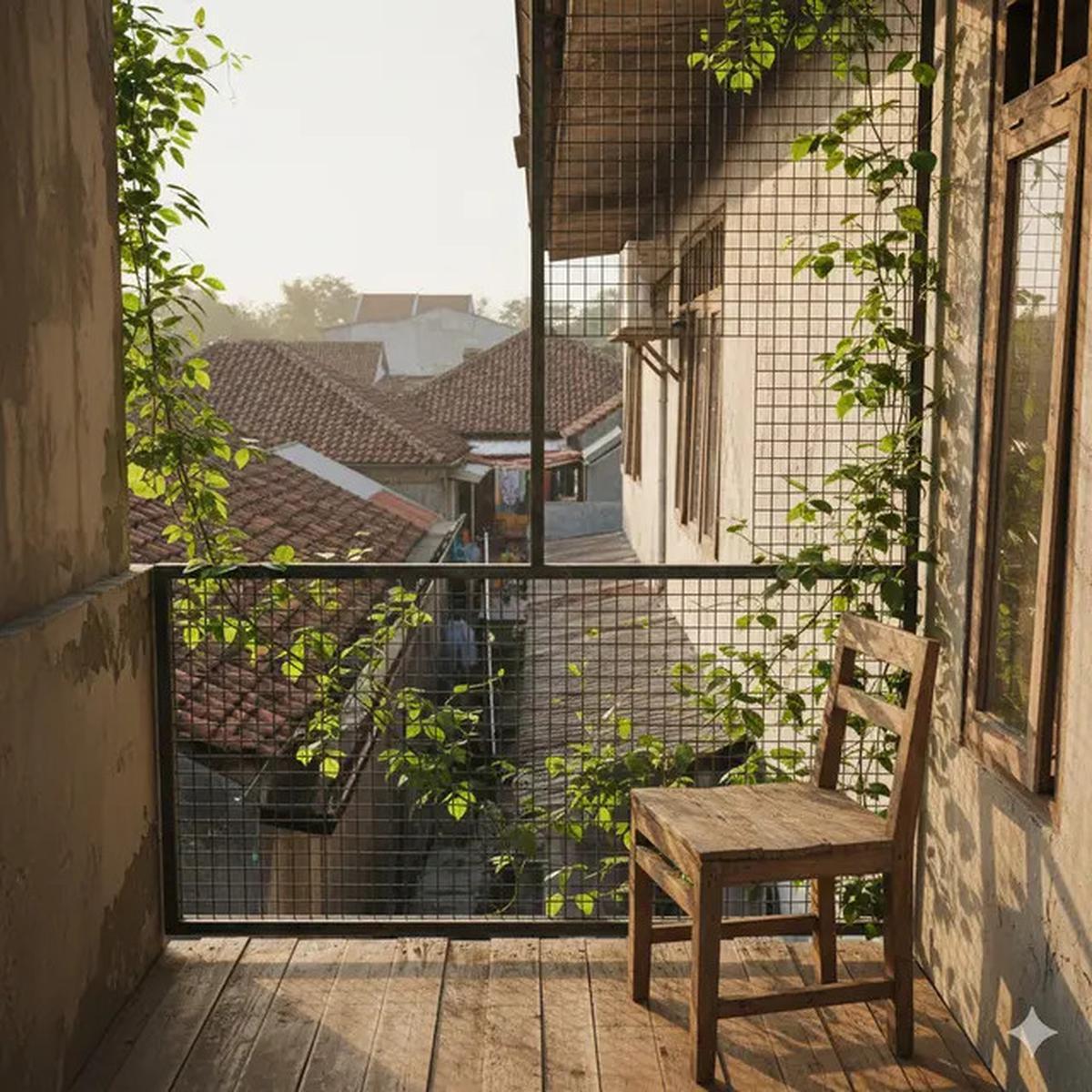 10 Ide Balkon Rumah Mungil di Lahan Terbatas yang Fungsional, Bikin Betah Nongkrong