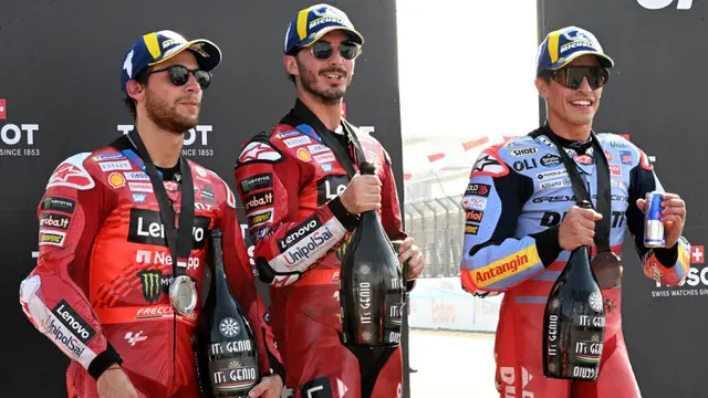 Dua Pembalap Ducati Lenovo Team Kuasai Sprint Race MotoGP Indonesia 2024, Marc Marquez Finis Ketiga