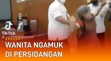 Sebuah video viral, merekam ketegangan di persidangan PN Jakarta Selatan.