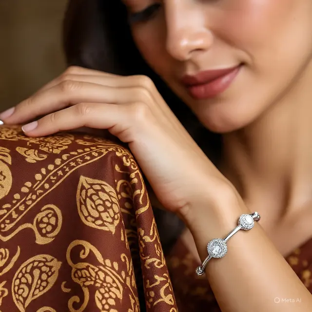 Model Gelang Wanita Silver