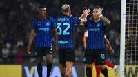 Momen selebrasi gol skuad Inter Milan di laga uji coba pramusim lawan Olympiakos (Official X Inter)