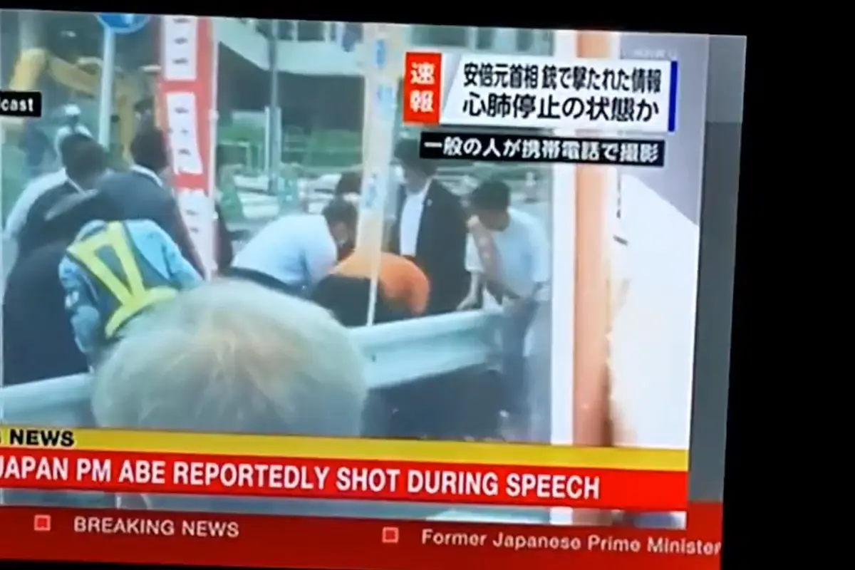 Video kampanye mantan PM Jepang Shinzo Abe sebelum ditembak.