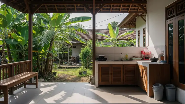 5 Desain Teras Rumah Kecil Menyatu dengan Kebun Pisang Tanpa Suasana Seram