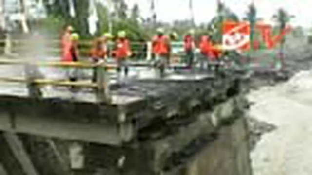 Jembatan Mbelan Mulai Dibangun Kembali