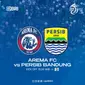 Arema FC vs Persib Bandung pada pekan kesembilan BRI Liga 1 2022/2023 di Stadion Kanjuruhan, Kabupaten Malang, Minggu, 11 September pukul 15:30 WIB. (foto: Twitter&nbsp;Liga1Match)