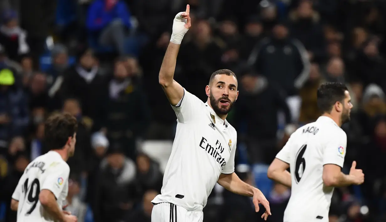 7. Karim Benzema (Real Madrid) - 10 gol dan 2 assist (AFP/Gabriel Bouys)