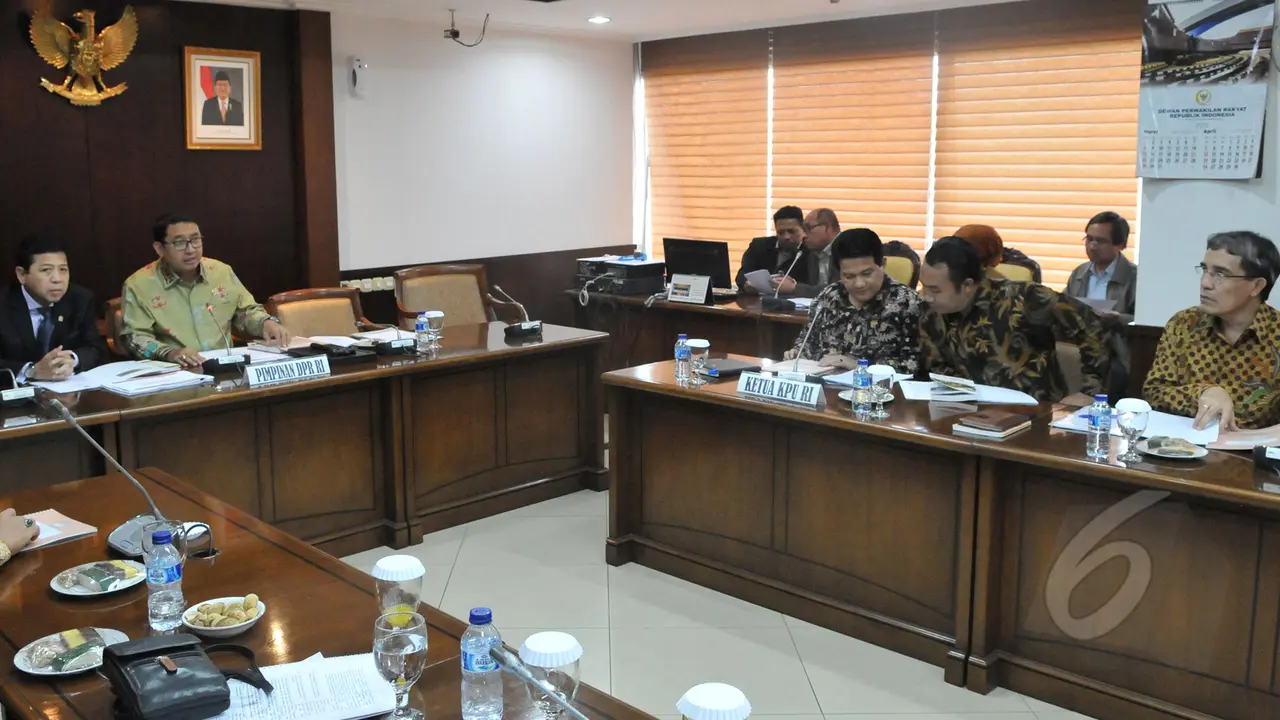 DPR dan KPU Bahas Nasib Golkar dan PPP 