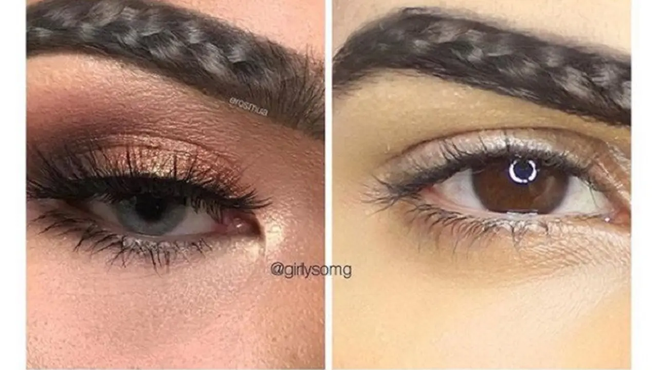 Setelah Ombak, Kini Ada Tren Makeup Alis Kepang 