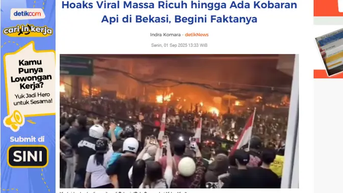 <p>Menelusuri klaim video situasi di Jakarta Utara.</p>