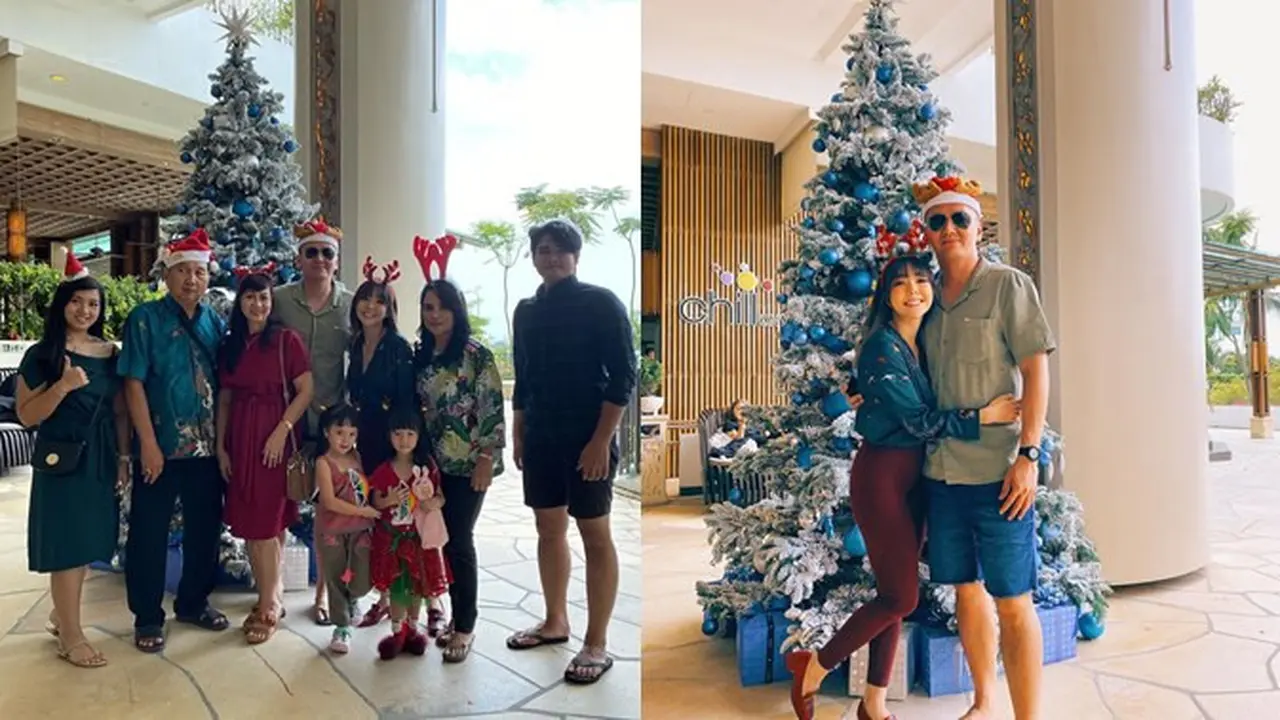 7 Momen Seru Gisella Anastasia Rayakan Natal Bareng Keluarga Wijin