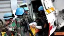 Citizen6, Lebanon:  Latihan dalam rangka menguji penetapan SOP pelaksanaan evakuasi korban anggota UNIFIL (United Nations Interim Force In Lebanon) yang dilaksanakan di Compound Perancis, Minggu (21/10). (Pengirim: Badarudin Bakri)