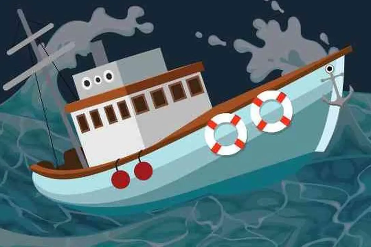 Ilustrasi kapal ikan