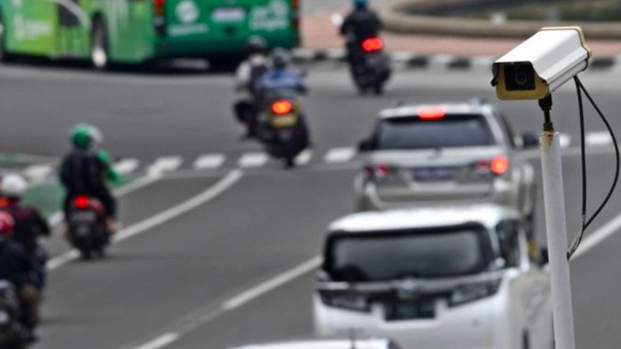 Penerapan kamera ETLE di kawasan Thamrin, Jakarta Pusat (Merdeka.com)
