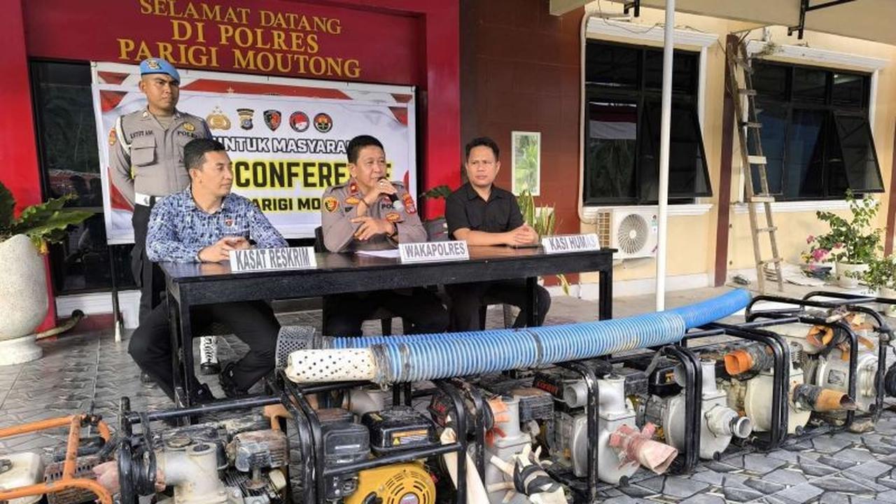 Terungkap! 8 Mesin Pengolah Disita, Begini Modus Tambang Emas Ilegal Parimo yang Beroperasi di Pegunungan