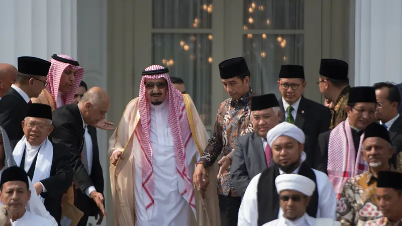 Raja Salman Diskusi dengan Tokoh Islam Indonesia di Istana Merdeka-Rosa Pangabean-20170302