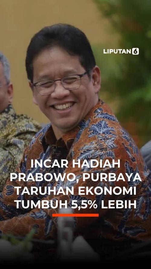Incar Hadiah Prabowo, Purbaya Taruhan Ekonomi Tumbuh 5,5% Lebih
