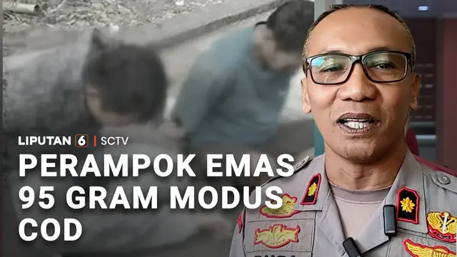 Perampokan Emas 95 Gram Bermodus COD