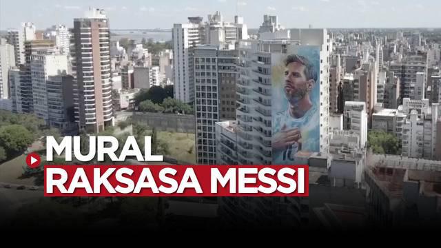 Berita video mural Lionel Messi di Argentina