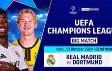 Link Live Streaming Liga Champions: Real Madrid vs Dortmund di Vidio, Kick Off 02.00 WIB Dini Hari Nanti