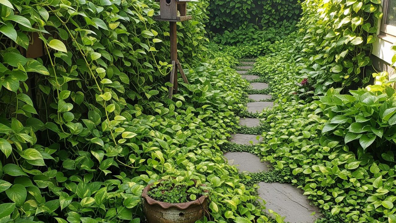 Sirih Gading Mini (Epipremnum aureum)/ AI Generated