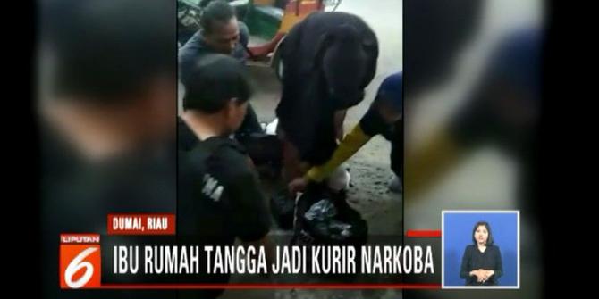 BNN Tangkap Ibu Rumah Tangga di Dumai Bawa Sabu 5 Kilogram