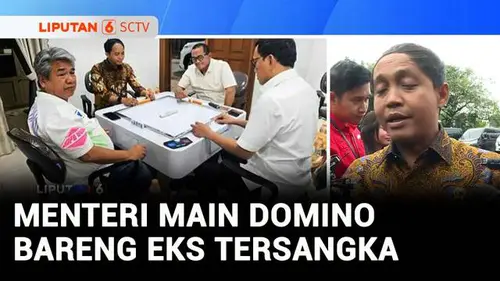 VIDEO: Foto Menhut Raja Juli Main Domino Bareng Eks Tersangka Pembalakan Liar Viral!