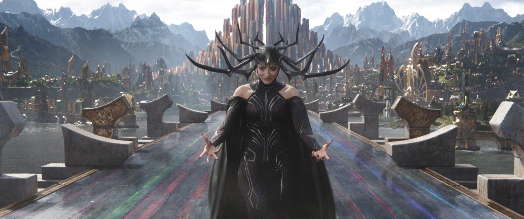 Hela (Cate Blanchett di Thor: Ragnarok. Sumber: IMDb