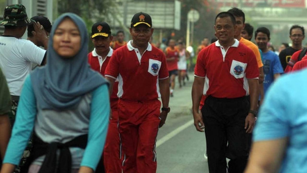12 Ribu peserta ramaikan lomba lari HUT ke-70 TNI