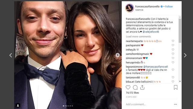 Francesca Sofia Novello, MotoGP, Valentino Rossi