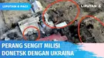 Serangan menggunakan roket dan mortar bertubi-tubi dilancarkan dalam pertempuran di Donetsk Marinka, yang jadi kawasan berlangsungnya baku tembak Rusia-Ukraina.