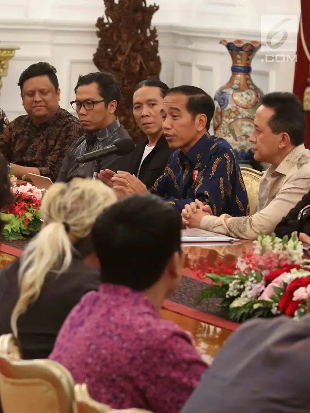 Saat Jokowi Ajak BCL hingga Glenn Fredly Dialog di Istana