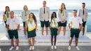Sedangkan Australia menampilkan gaya kasual dengan scarves motif bernuansa hijau elektrik, serta pakaian bergaya sporty yang menawan.