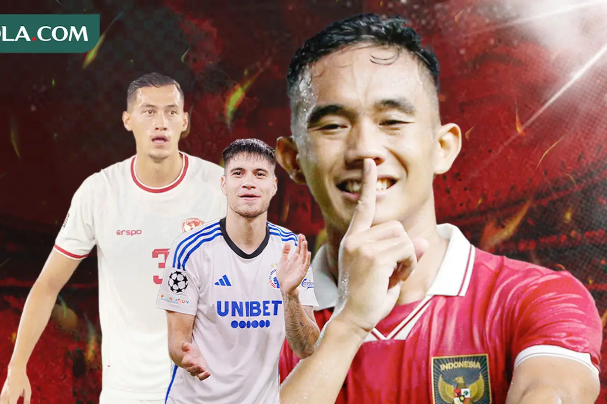 Timnas Indonesia - Kevin Diks, Jay Idzes, dan Rizky Ridho