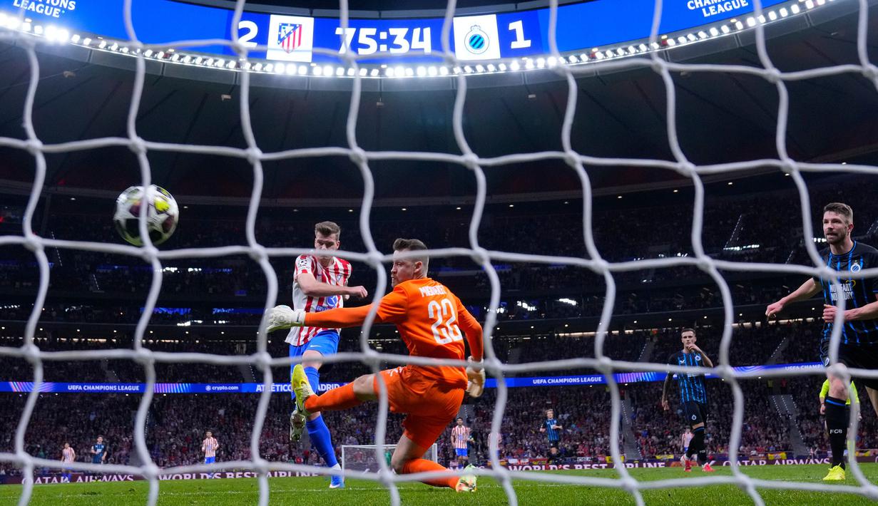 Gol pemain Norwegia tersebut dicetak pada menit ke-23, ke-76, dan ke-87. Sementara satu gol lain dicetak oleh Johnny Cardoso (48'). (AP Photo/Manu Fernandez)
