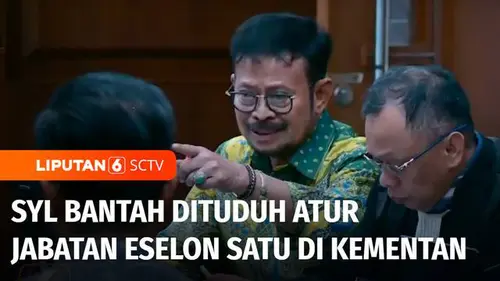 VIDEO: Syahrul Yasin Limpo Bantah Dituduh Atur Jabatan Eselon Satu di Kementan