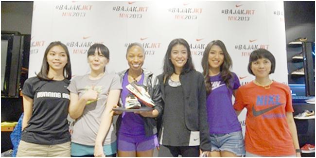 Allyson Felix bersama komunitas lari