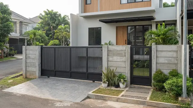 Ide Pagar Rumah Hemat Material