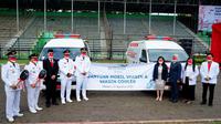 Pada kesempatan HUT ke-76 Kemerdekaan RI, Bobby meluncurkan 2 unit mobil vaksinasi Covid-19 keliling