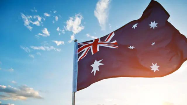 Ilustrasi bendera Australia. (Unsplash)
