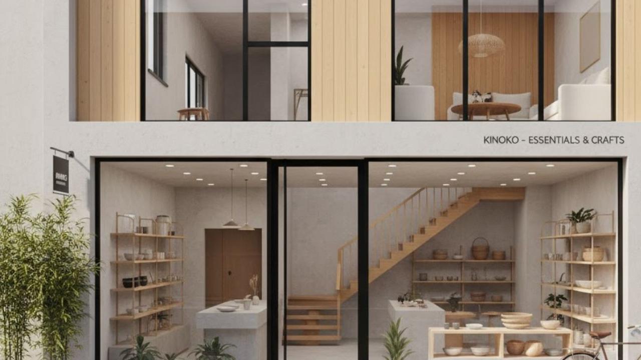 8 Desain Rumah Minimalis Depan Toko Gaya Japandi 2025, Hadirkan Kenyamanan Penghuni Sekaligus Bisnis