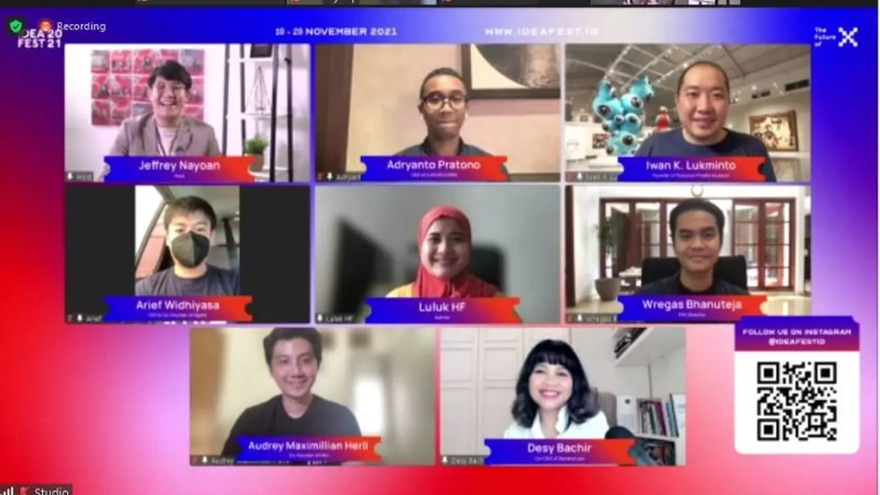 Hadirikan 140 Tokoh Inspiratif, IdeFest 2021 Ingin Industri Kreatif Bikin Perubahan di Masa Sulit