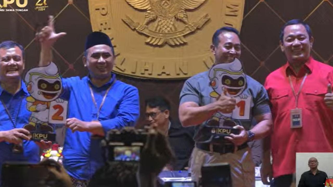 Survei Poltracking: Ahmad Luthfi-Taj Yasin 52,2%, Andika-Hendhi 31,4%
