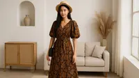 7 Model Midi Dress Batik yang Anggun dan Kekinian, Cocok untuk Segala Acara
