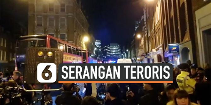 VIDEO: Aksi Penikaman Teror Warga London, 2 Tewas