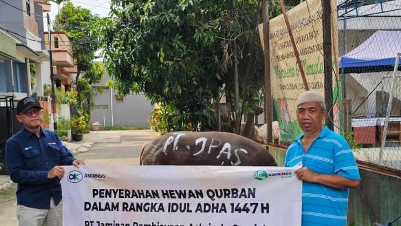 Askrindo Syariah Salurkan 39 Hewan Kurban Idul Adha 1447 H, Perkuat Kepedulian Sosial