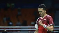 Tunggal putra Indonesia Jonatan Christie&nbsp;lolos ke babak 16 besar Korea Open 2025&nbsp;setelahmenang atas Ng Ka Long Angus dari Hong Kong 21-11 dan 21-17 di Suwon Gymnasium, Rabu (24/9).&nbsp;(foto: PBSI)