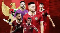 Timnas Indonesia - Stefano Lilipaly, Jordi Amat, Marc Klok, Shayne Pattynama, Sandy Walsh (Bola.com/Salsa Dwi Novita)